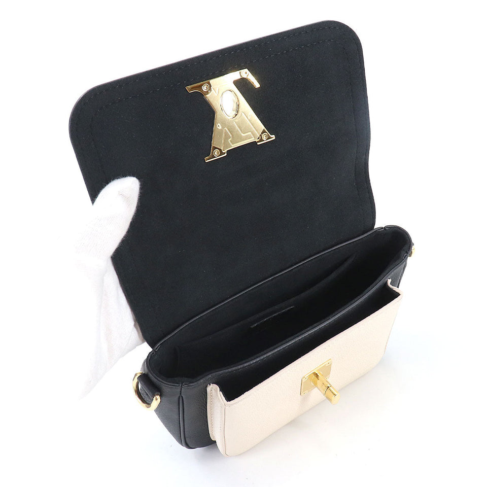 Louis Vuitton Lockme Tender Chain Shoulder Bag Leather Noir