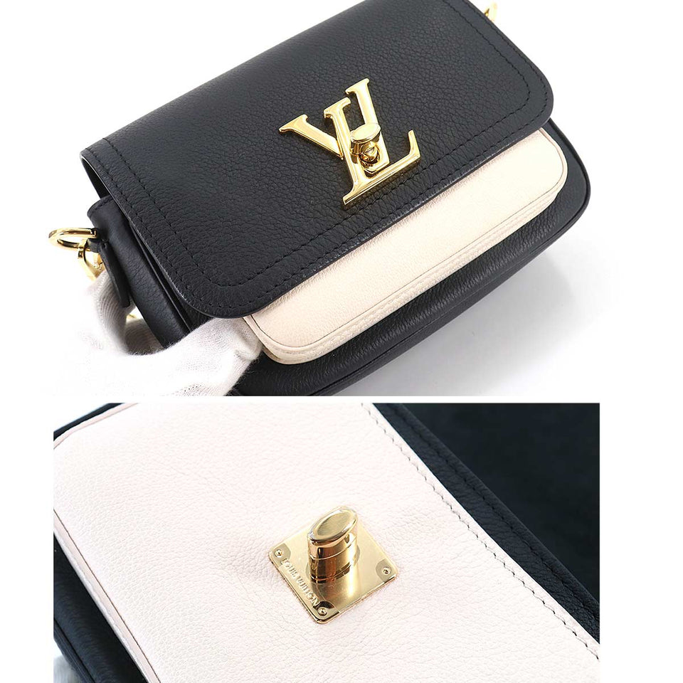 Louis Vuitton Lockme Tender Chain Shoulder Bag Leather Noir