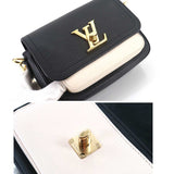 Louis Vuitton Lockme Tender Chain Shoulder Bag Leather Noir