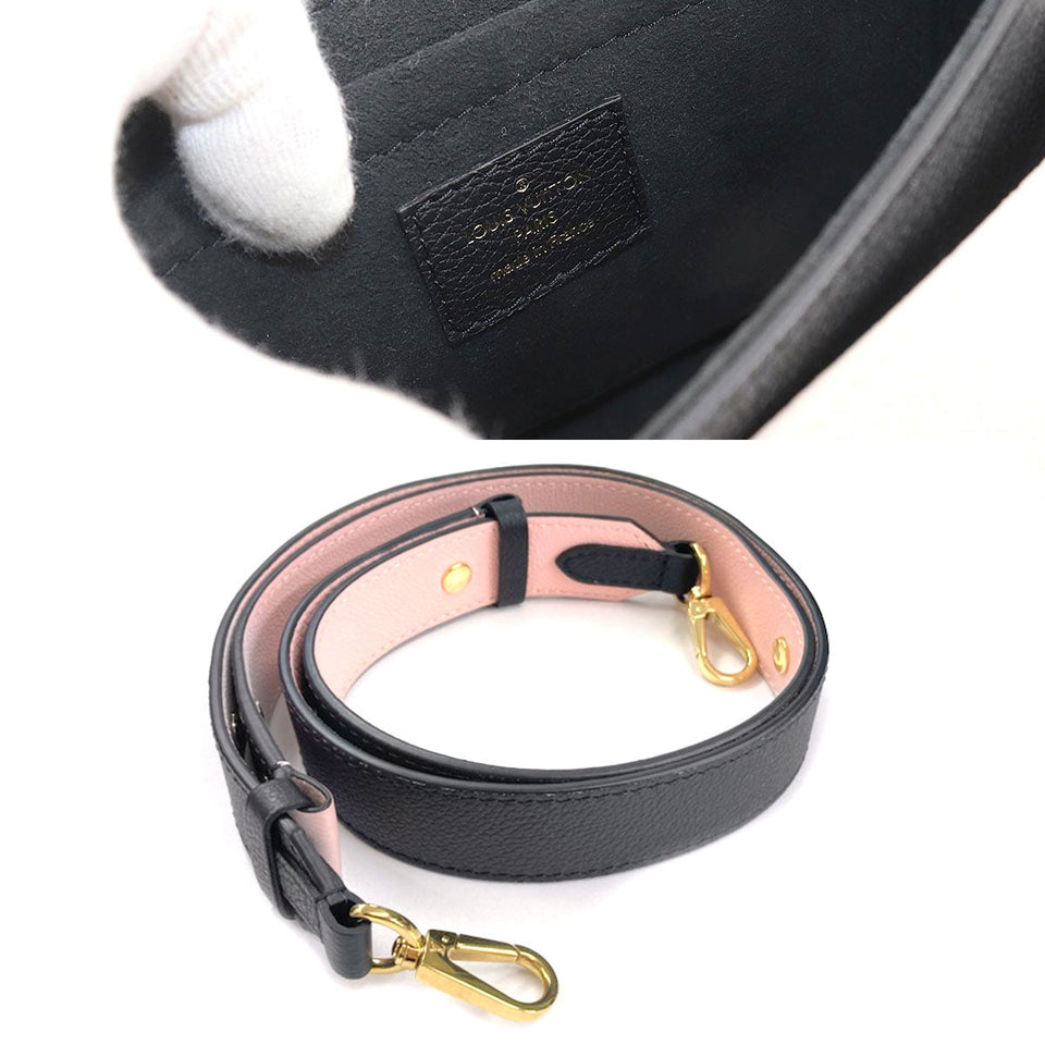 Louis Vuitton Lockme Tender Chain Shoulder Bag Leather Noir