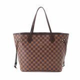 Louis Vuitton Damier Neverfull MM Tote Bag Ebene Brown