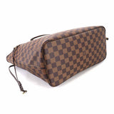 Louis Vuitton Damier Neverfull MM Tote Bag Ebene Brown