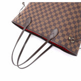 Louis Vuitton Damier Neverfull MM Tote Bag Ebene Brown