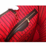 Louis Vuitton Damier Neverfull MM Tote Bag Ebene Brown