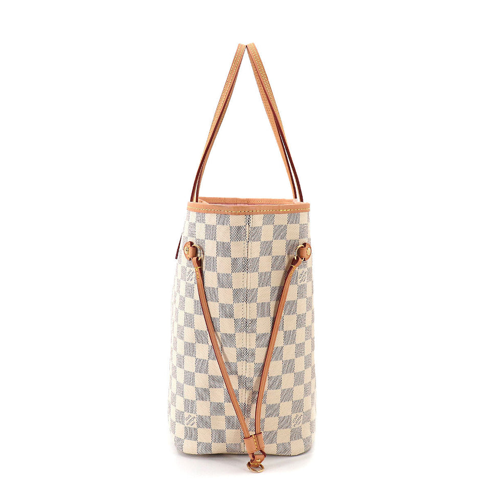Louis Vuitton Damier Azur Neverfull MM Tote Bag