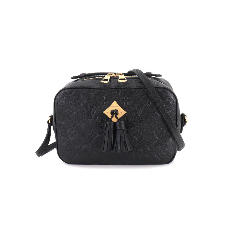Louis Vuitton Monogram Emplant Saintonge 2way Shoulder Bag Leather Noir Black