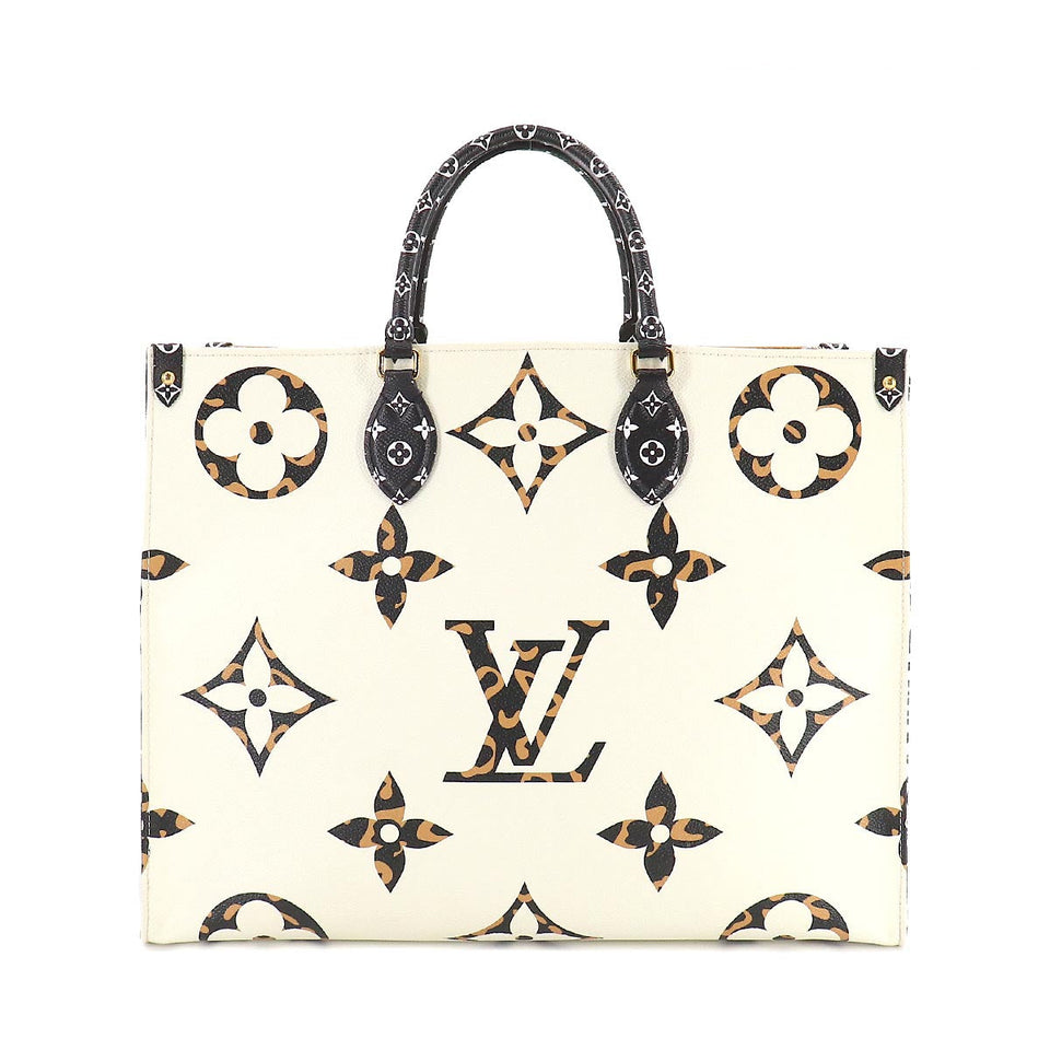 Louis Vuitton Monogram Jungle Onthego GM 2way Tote Bag