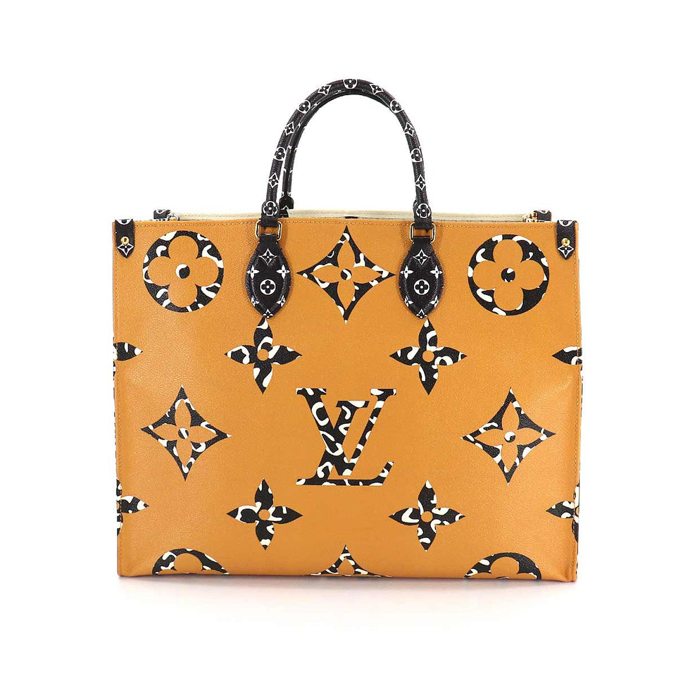 Louis Vuitton Monogram Jungle Onthego GM 2way Tote Bag