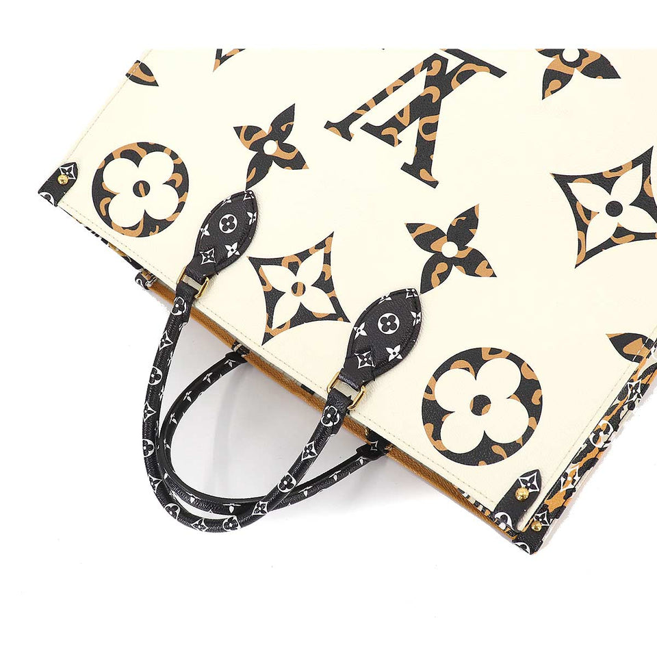 Louis Vuitton Monogram Jungle Onthego GM 2way Tote Bag
