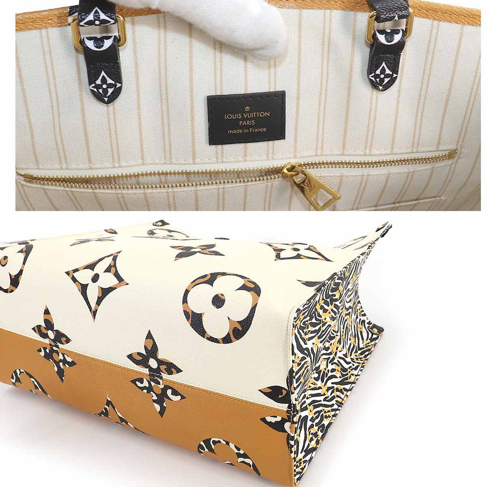 Louis Vuitton Monogram Jungle Onthego GM 2way Tote Bag