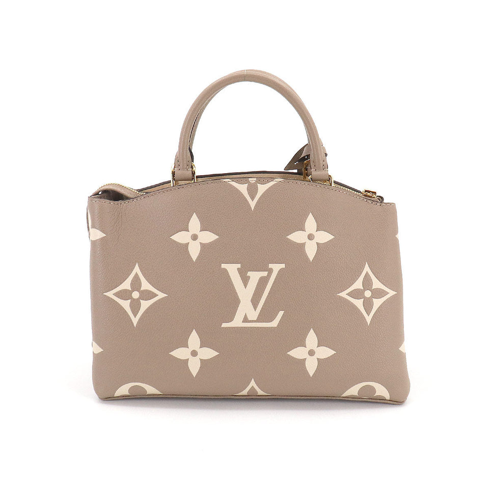 Louis Vuitton Bicolor Monogram Emplant Petit Palais PM 2way Shoulder Bag Leather