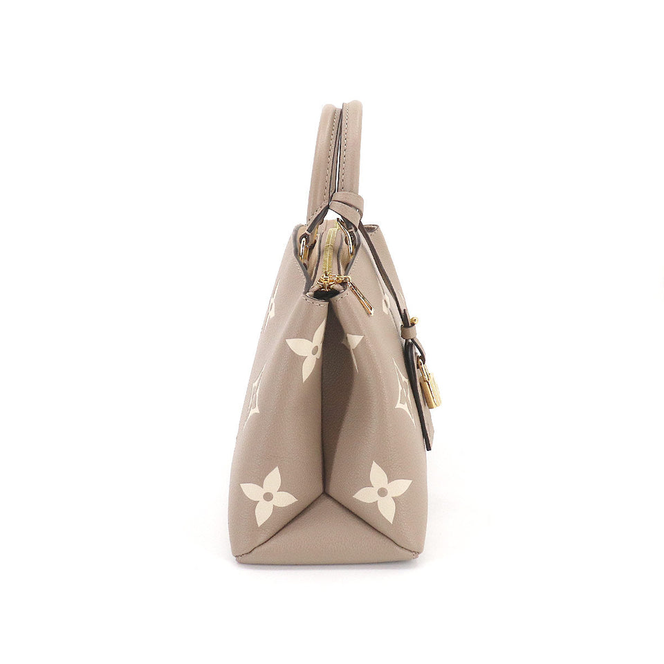 Louis Vuitton Bicolor Monogram Emplant Petit Palais PM 2way Shoulder Bag Leather