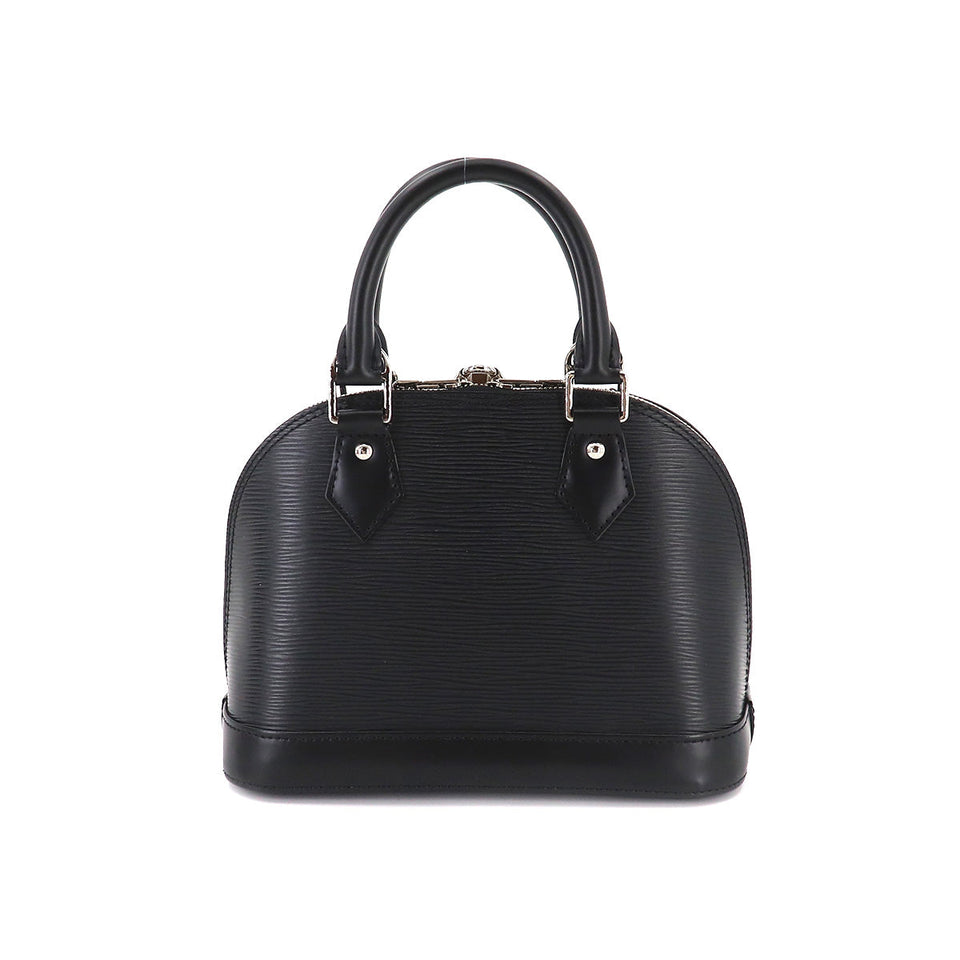 Louis Vuitton Epi Alma BB 2way Hand Shoulder Bag Leather Noir