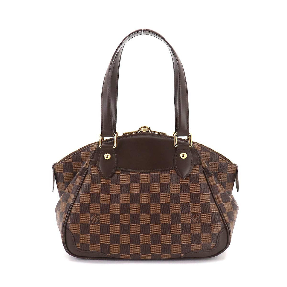 Louis Vuitton Damier Verona PM Hand Bag Ebene Brown