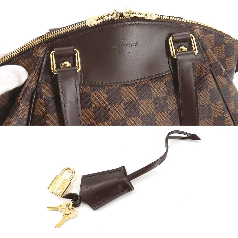 Louis Vuitton Damier Verona PM Hand Bag Ebene Brown