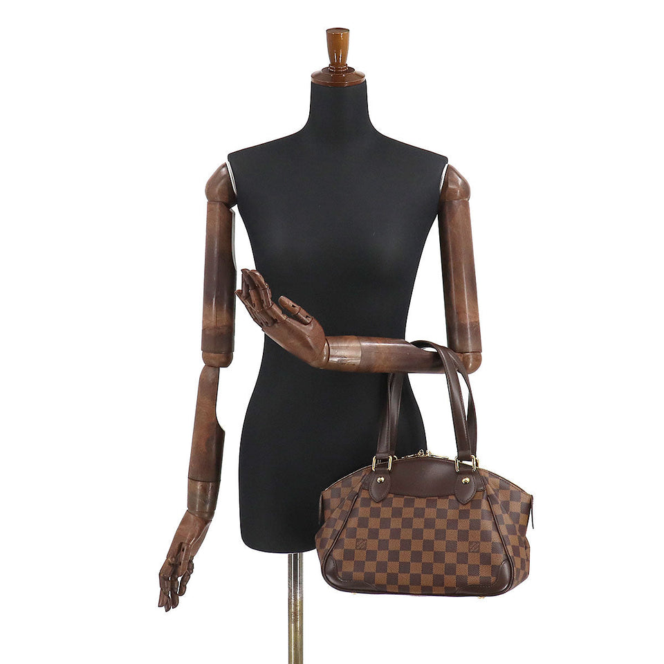 Louis Vuitton Damier Verona PM Hand Bag Ebene Brown