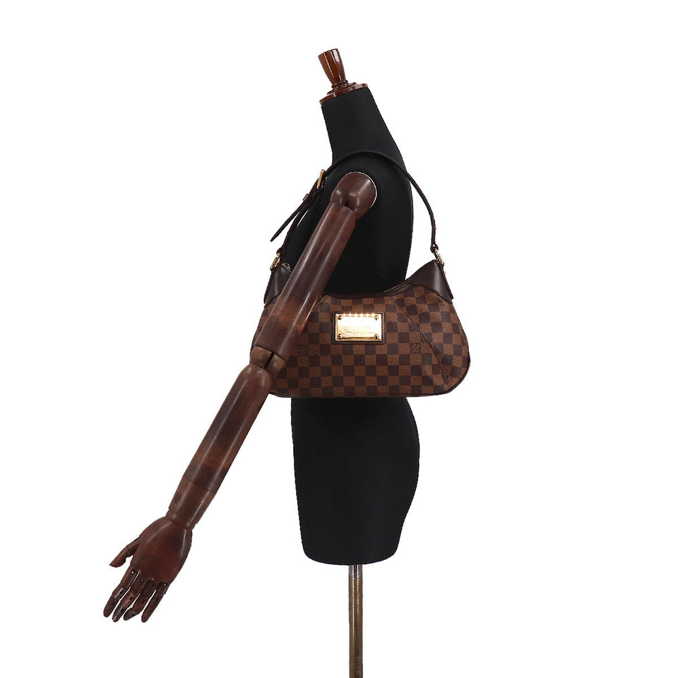 Louis Vuitton Damier Thames PM Shoulder Bag Ebene Brown