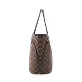 Louis Vuitton Damier Neverfull MM Tote Bag Ebene Cerise Brown