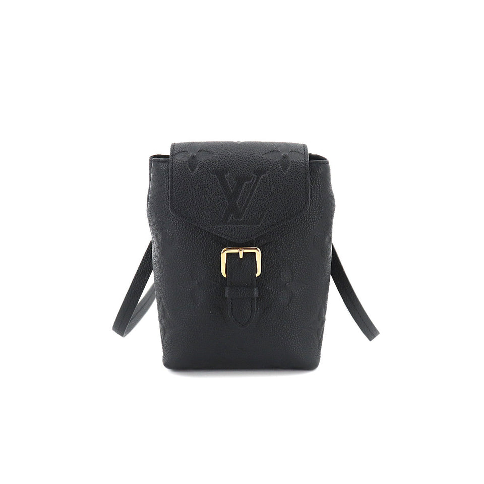 Louis Vuitton Monogram Implant Tiny Backpack Leather Noir