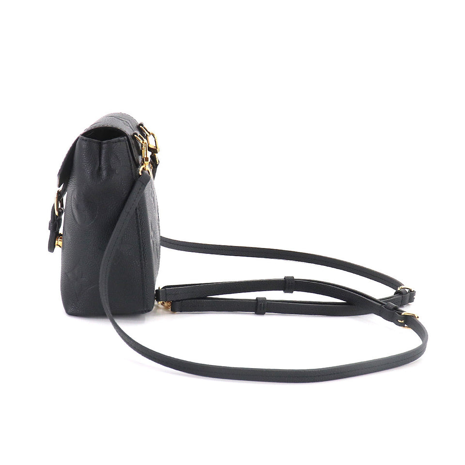 Louis Vuitton Monogram Implant Tiny Backpack Leather Noir