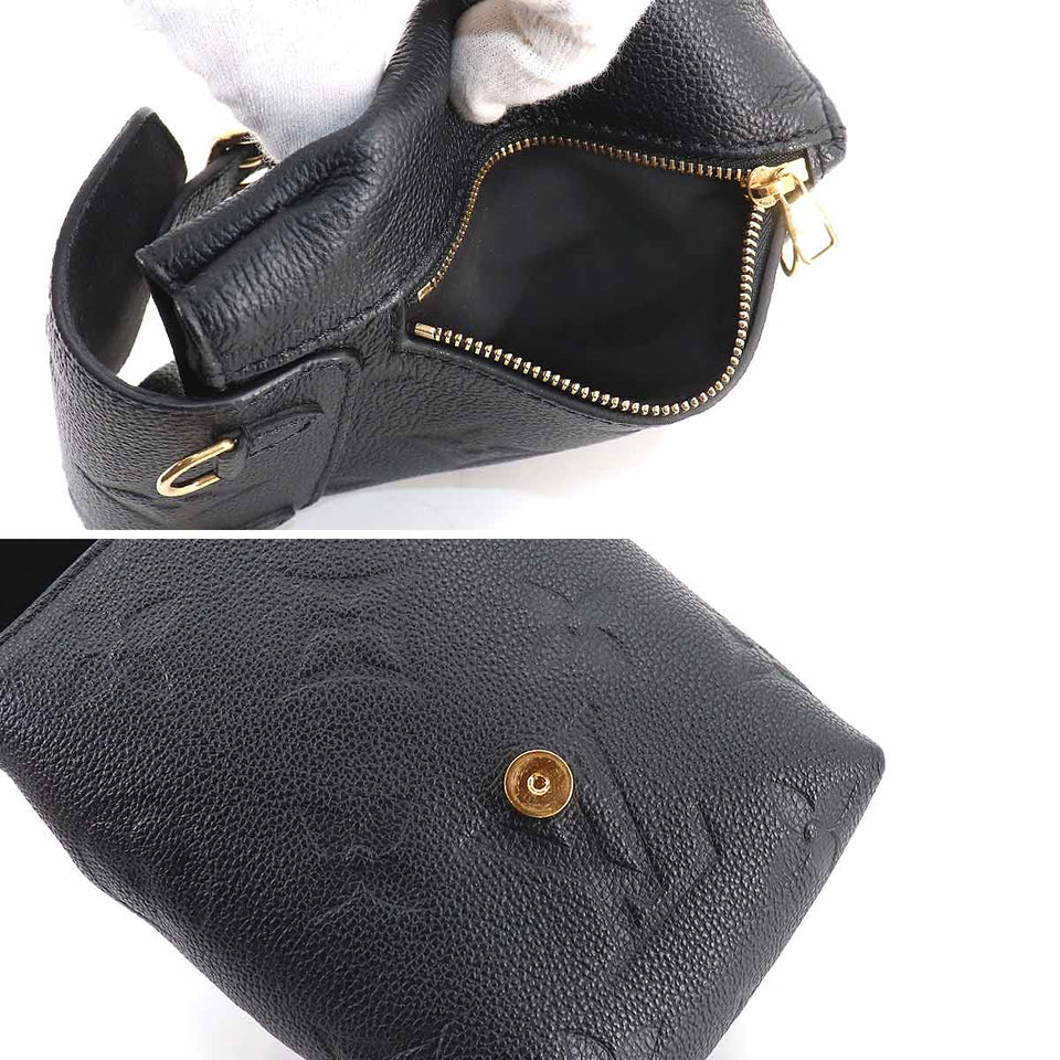 Louis Vuitton Monogram Implant Tiny Backpack Leather Noir