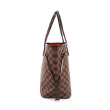 Louis Vuitton Damier Neverfull MM Tote Bag Ebene Cerise Brown
