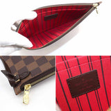 Louis Vuitton Damier Neverfull MM Tote Bag Ebene Cerise Brown