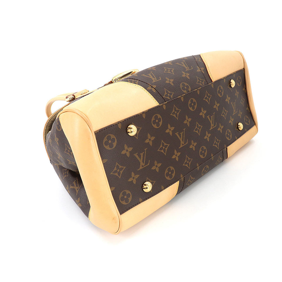 Louis Vuitton Monogram Beverly GM Shoulder Bag Brown Gold Hardware