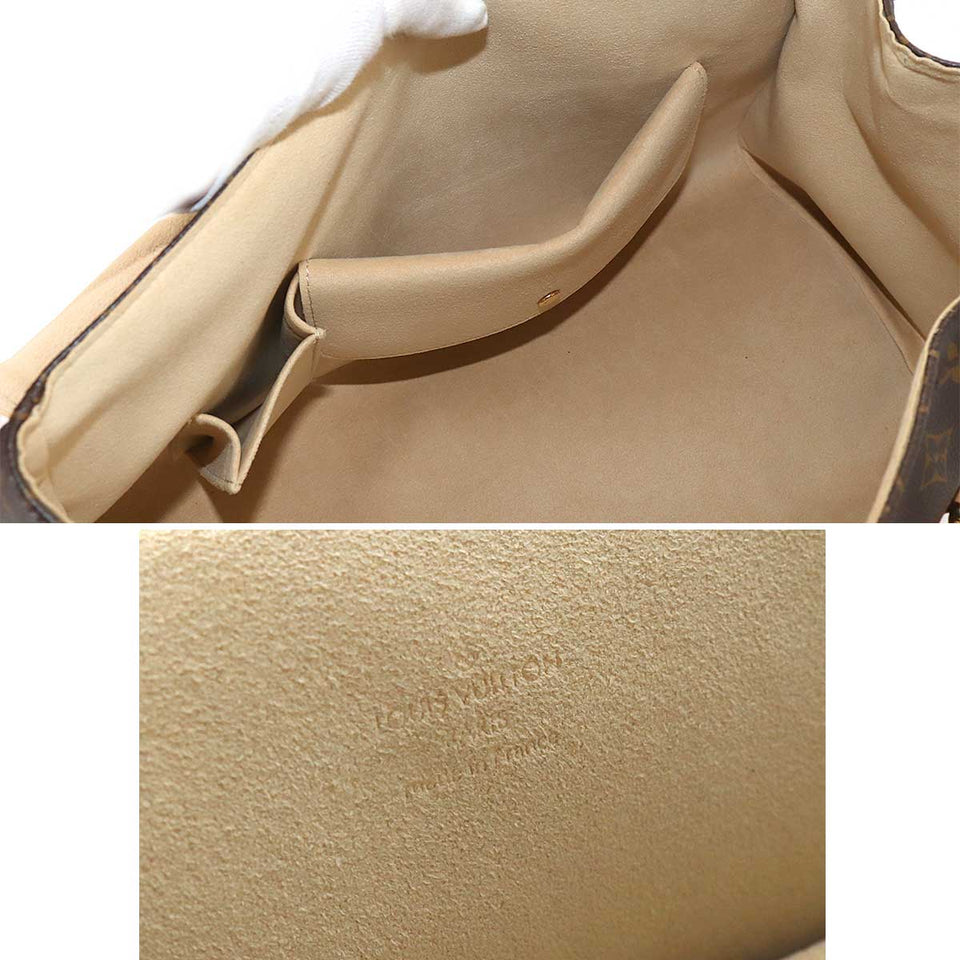Louis Vuitton Monogram Beverly GM Shoulder Bag Brown Gold Hardware