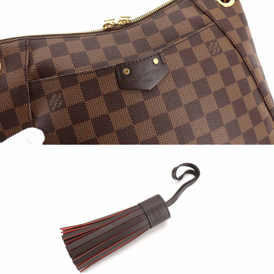 Louis Vuitton Damier South Bank Shoulder Bag Ebene Brown