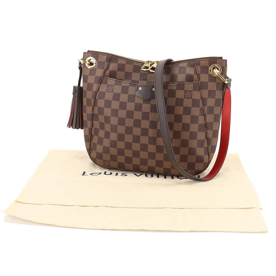 Louis Vuitton Damier South Bank Shoulder Bag Ebene Brown