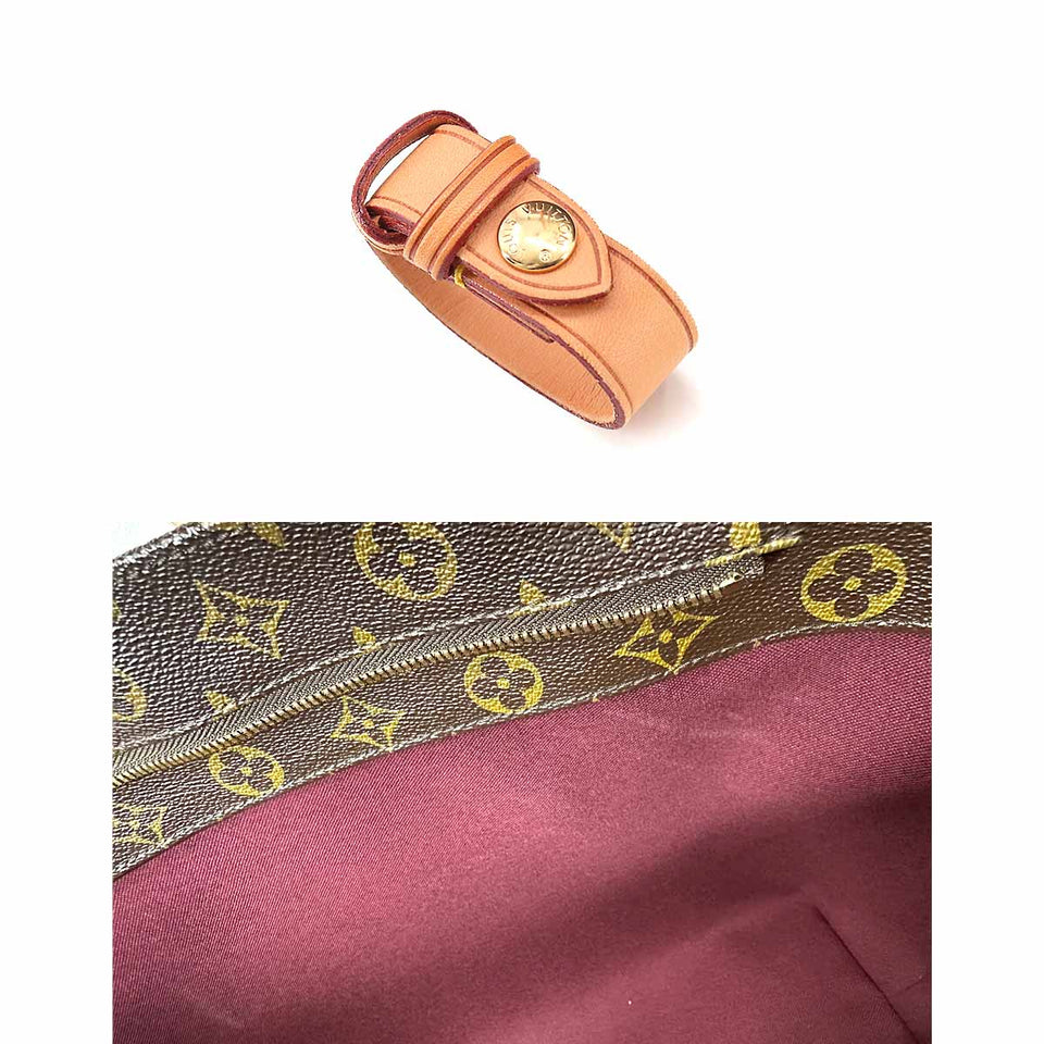 Louis Vuitton Monogram Raspail PM Shoulder Bag Brown