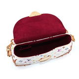 Louis Vuitton Monogram Multicolor Beverly MM Shoulder Bag White