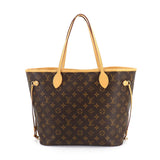 Louis Vuitton Monogram Neverfull MM Tote Bag Brown
