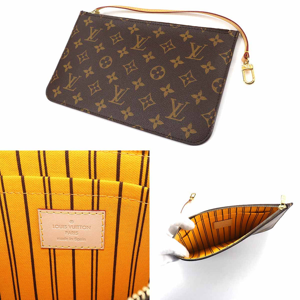 Louis Vuitton Monogram Neverfull MM Tote Bag Brown