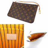 Louis Vuitton Monogram Neverfull MM Tote Bag Brown