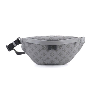 Louis Vuitton Monogram Shadow Discovery Bum Bag Leather Gray