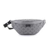 Louis Vuitton Monogram Shadow Discovery Bum Bag Leather Gray