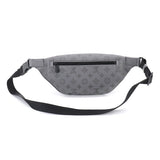 Louis Vuitton Monogram Shadow Discovery Bum Bag Leather Gray