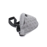 Louis Vuitton Monogram Shadow Discovery Bum Bag Leather Gray