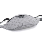 Louis Vuitton Monogram Shadow Discovery Bum Bag Leather Gray