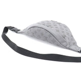 Louis Vuitton Monogram Shadow Discovery Bum Bag Leather Gray