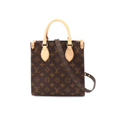 Louis Vuitton Monogram Sac Plat BB 2way Hand Shoulder Bag Brown
