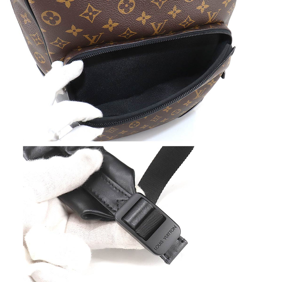 Louis Vuitton Monogram Macassar Dean Backpack Rucksack Brown Noir