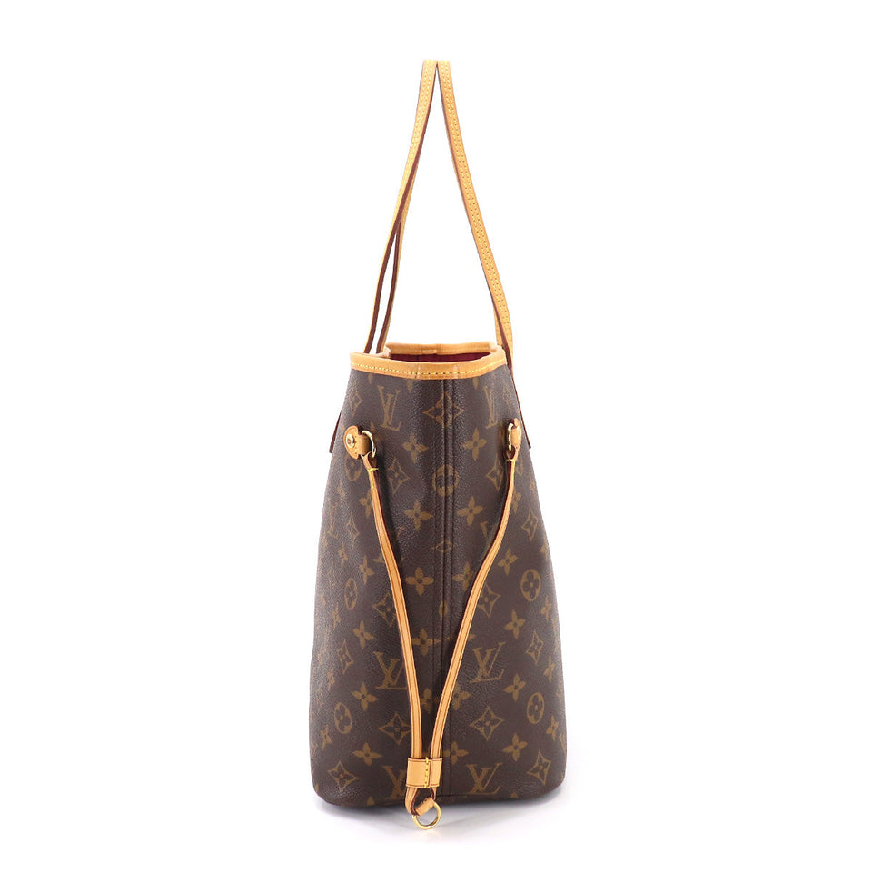 Louis Vuitton Monogram Neverfull MM Tote Bag Brown