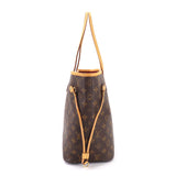Louis Vuitton Monogram Neverfull MM Tote Bag Brown