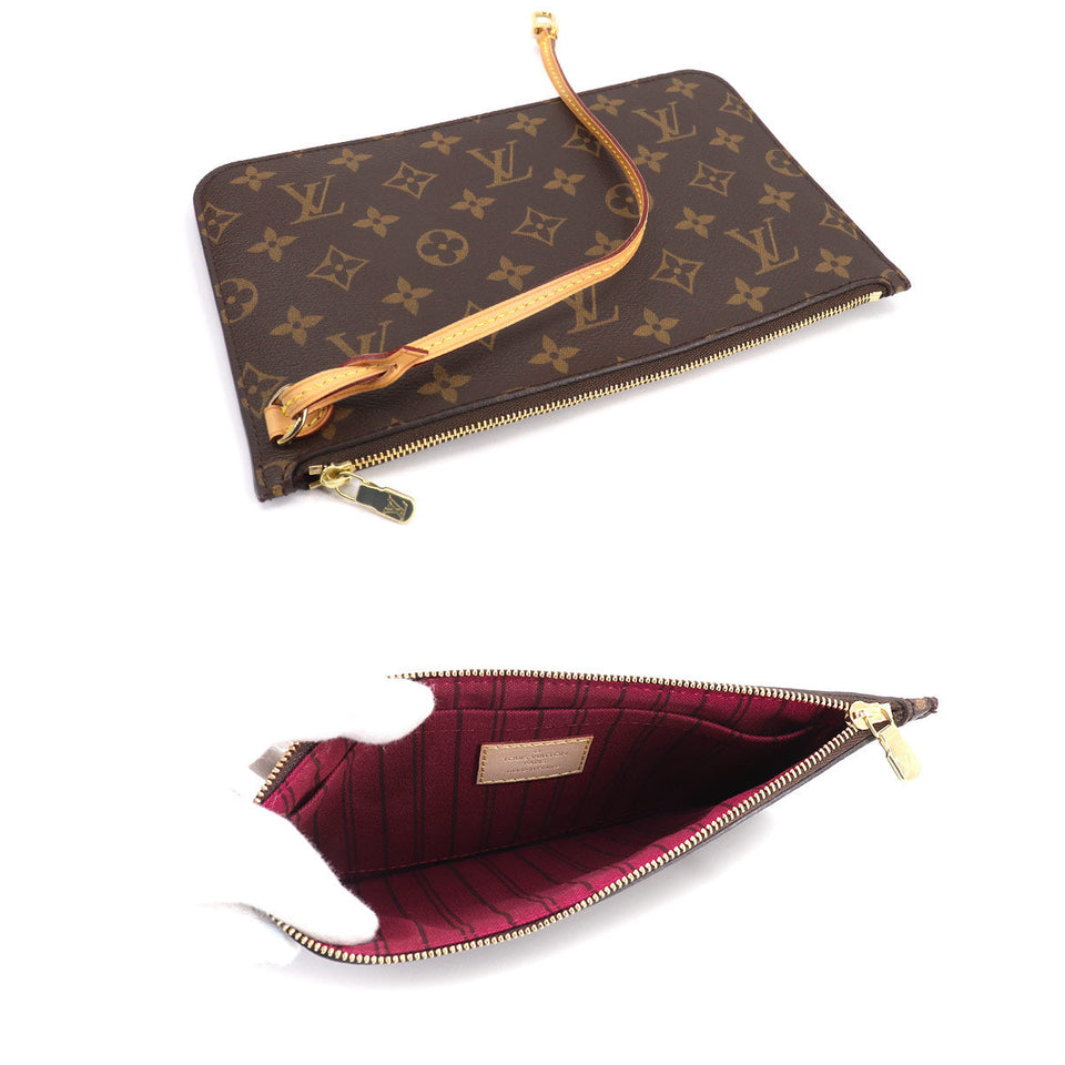 Louis Vuitton Monogram Neverfull MM Tote Bag Brown