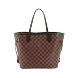 Louis Vuitton Damier Neverfull MM Tote Bag Ebene Series Brown