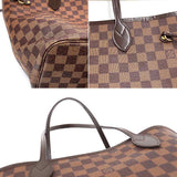 Louis Vuitton Damier Neverfull MM Tote Bag Ebene Series Brown
