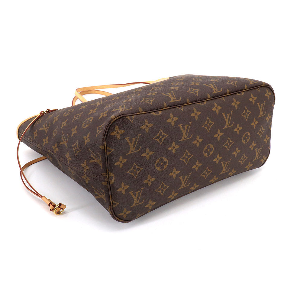 Louis Vuitton Monogram Neverfull MM Tote Bag Brown Pivowanne
